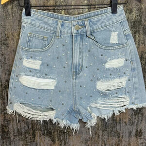 Cider High Waisted Denim Shorts NWT Size XS